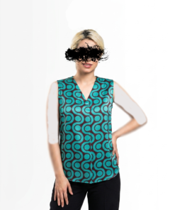 تاپ مجلسی زنانه پیله طرح دایره
